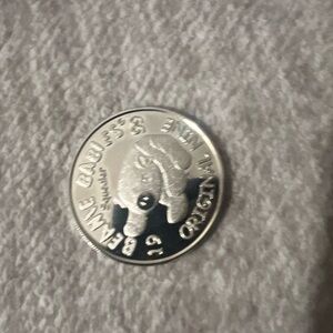 TY BEANIE BABIES OFFICIAL CLUB. 1999 ORIGINAL NINE CUBBIE SOUVENIR COIN New